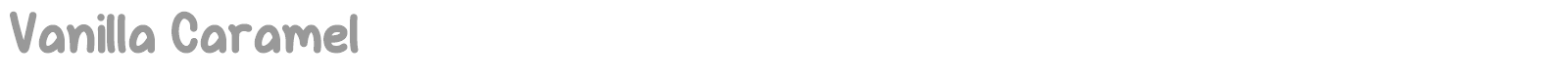 Vanilla Caramel font preview